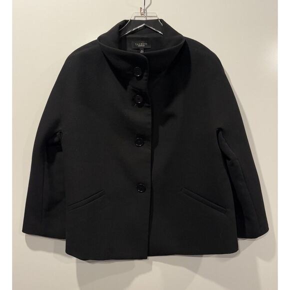 Talbots Black Jackie Wool Blend Blazer Suit Jacket Career Womens Size 14 - Picture 2 of 6